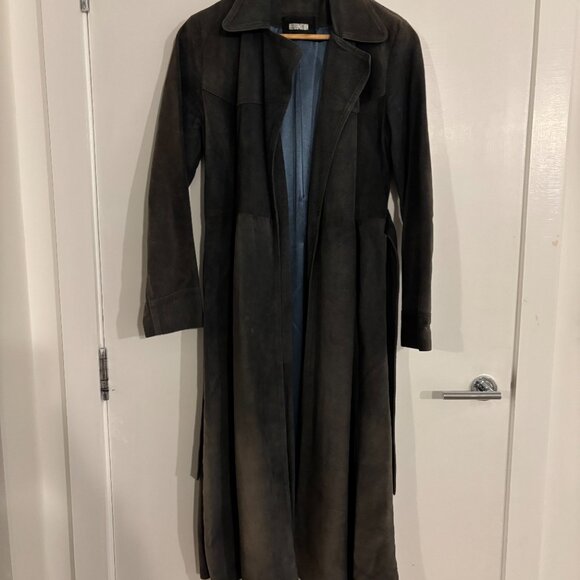 Reformation Black/Navy Suede coat - Picture 2 of 8